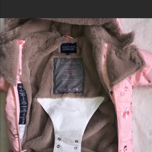 Souris Mini 3-6 month pink snowsuit - Picture 8 of 11